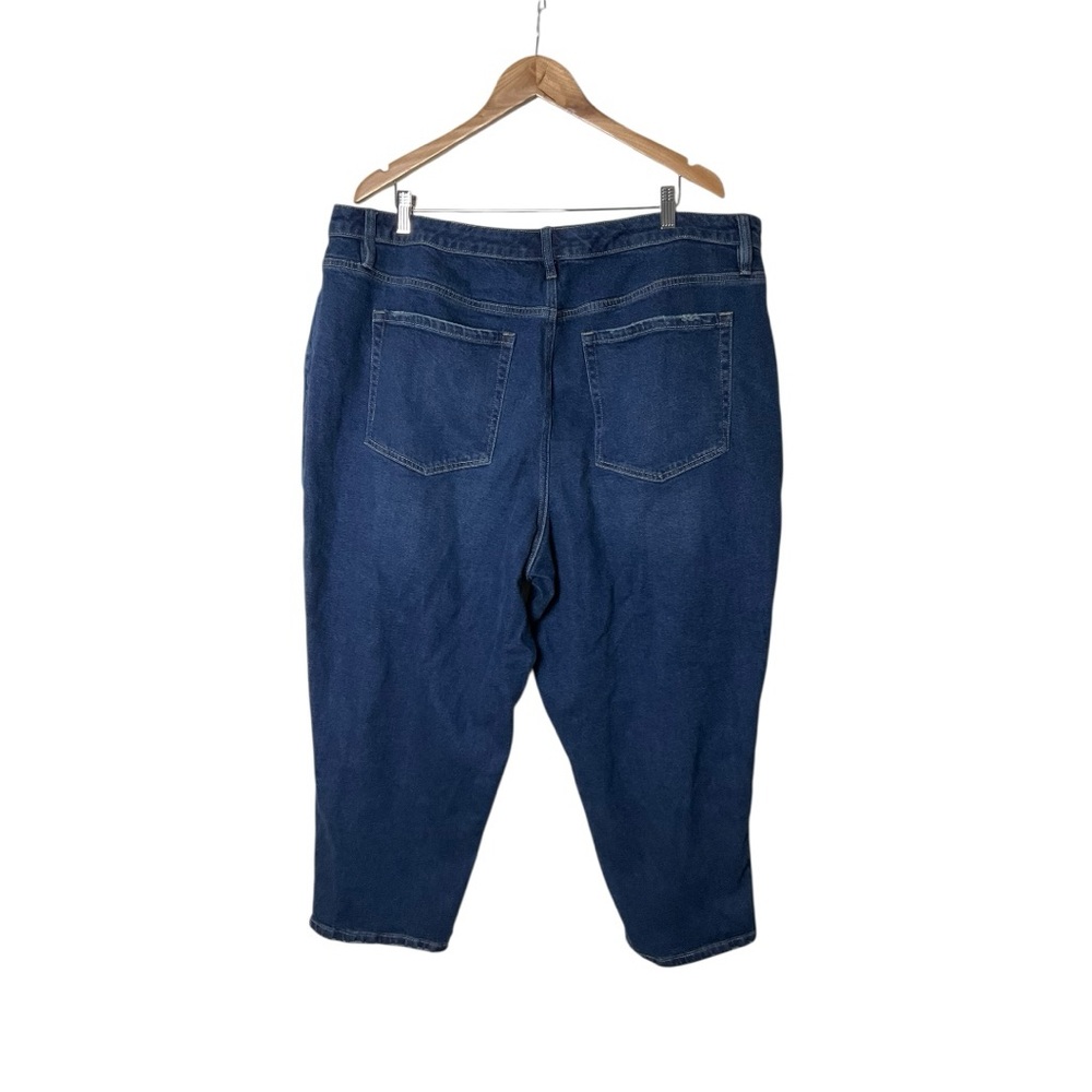 Lane Bryant Crop Dark Wash Blue Denim Jeans 22 - Picture 4 of 5